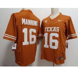 Mens Youths Kids Womens 16 Arch Manning Orange Vapor Stitched Jersey